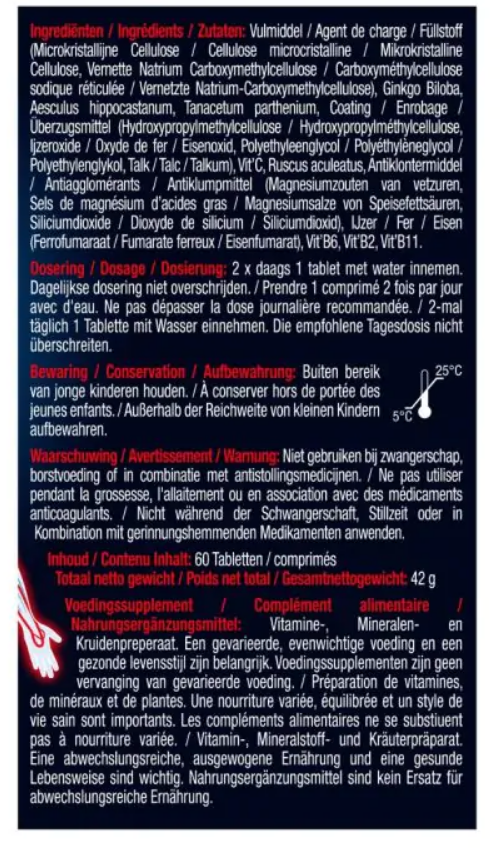 Lucovitaal Bloedcirculatie support 60 Tabletten