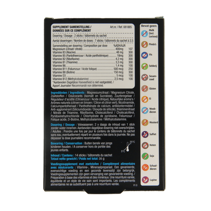 Lucovitaal Magnesium citraat 400mg 2go sticks 14 Stuks