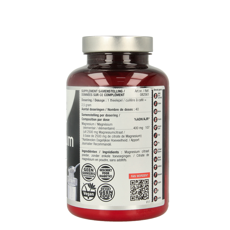 Lucovitaal Magnesium citraat 400mg poeder 100 Gram