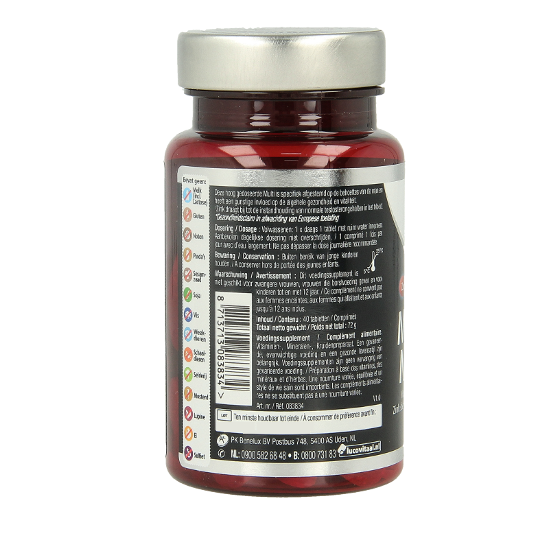 Lucovitaal Multi compleet man 50+ 40 Tabletten