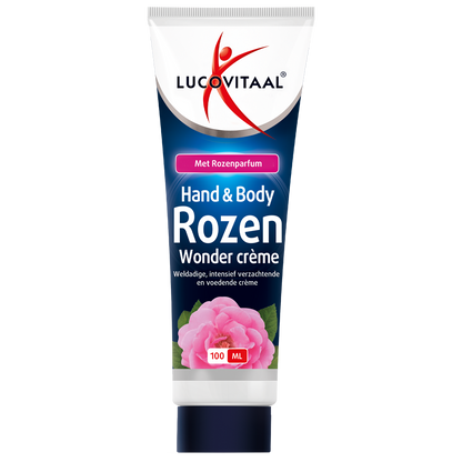 Lucovitaal Hand & body rozen wonder creme 100.00 Milliliter