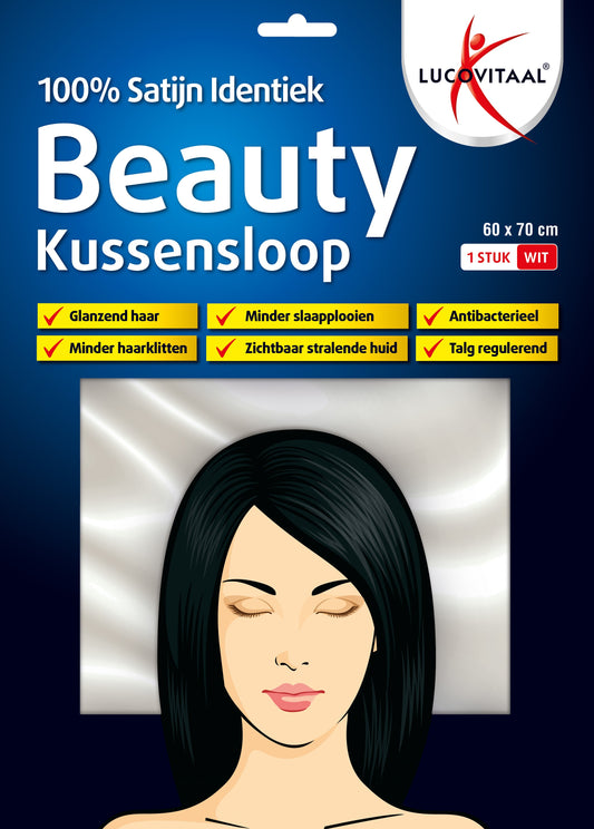 Lucovitaal Kussensloop beauty 100% satijn 60 x 70cm 1.00 Stuks