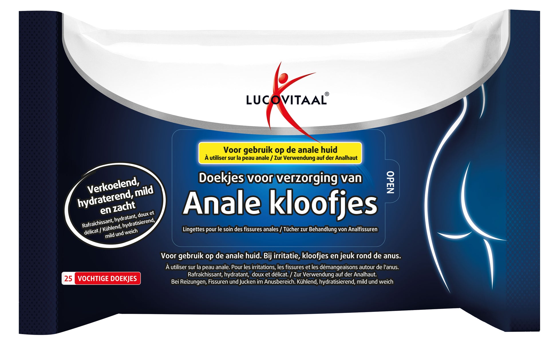 Lucovitaal Anale kloofjes doekjes 25 Stuks