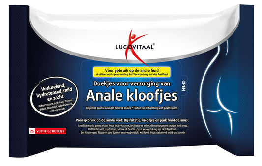 Lucovitaal Anale kloofjes doekjes 25 Stuks