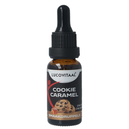 Lucovitaal Smaak druppels cookie caramel 20 Milliliter