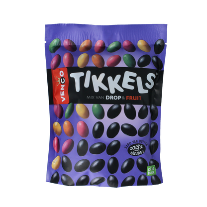 Venco Tikkels drop & fruit 245 Gram