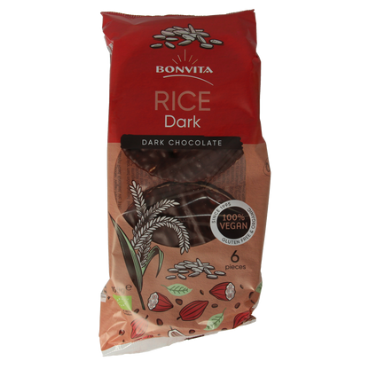 Bonvita Rijstwafels pure chocolade bio 100.00 Gram