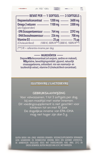 Minami MorEPA platinum + vitamine D3 60 Softgels