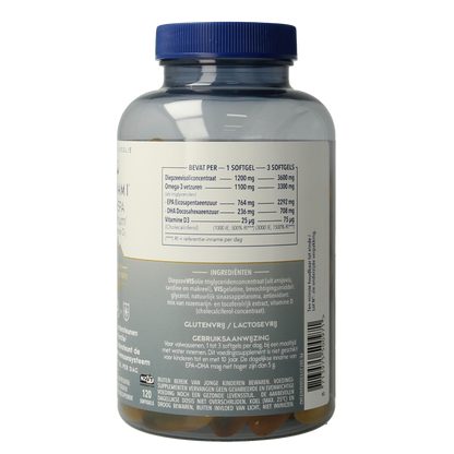 Minami MorEPA platinum + vitamine D3 120 Softgels