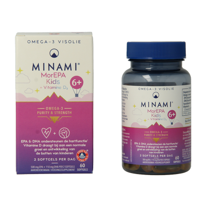 Minami MorEPA kids + vitamine D3 60 Softgels