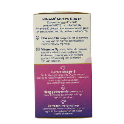 Minami MorEPA kids + vitamine D3 60 Softgels