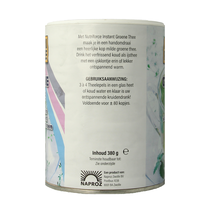 Nutriforce Instant groene thee  380 Gram