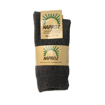 Naproz Thermo sokken grijs maat 35-38 3.00 Paar