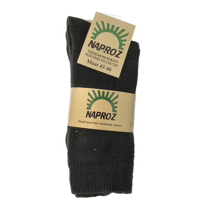 Naproz Thermo sokken zwart maat 43-46  3.00 Paar
