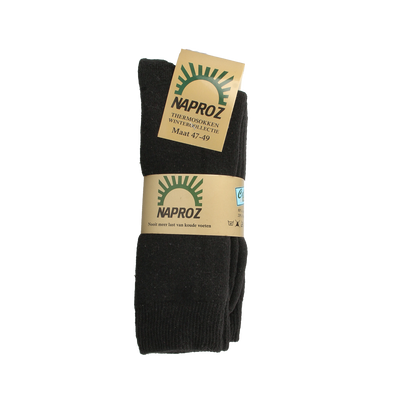Naproz Thermo sokken zwart maat 47-49  3.00 Paar