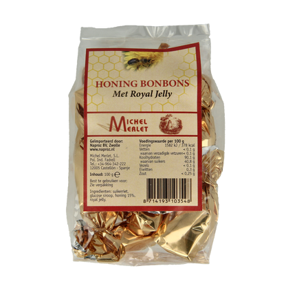 Michel Merlet Honing bonbons royal jelly  100.00 Gram