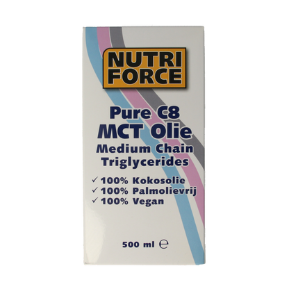 Nutriforce MCT 8 olie 500 Milliliter