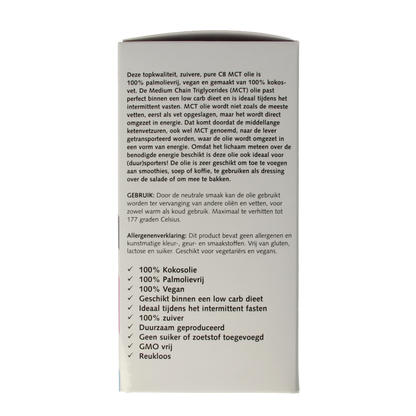 Nutriforce MCT 8 olie 500 Milliliter