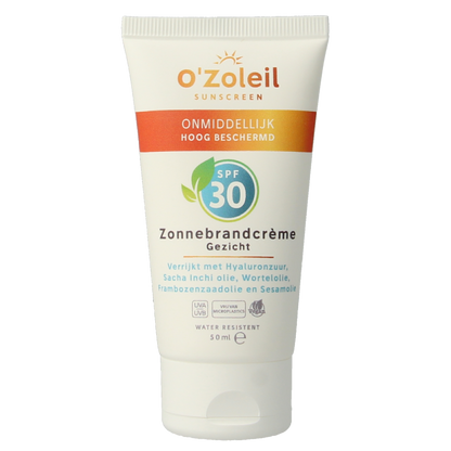 O' Zoleil Zonnebrandcreme gezicht SPF30 50 Milliliter