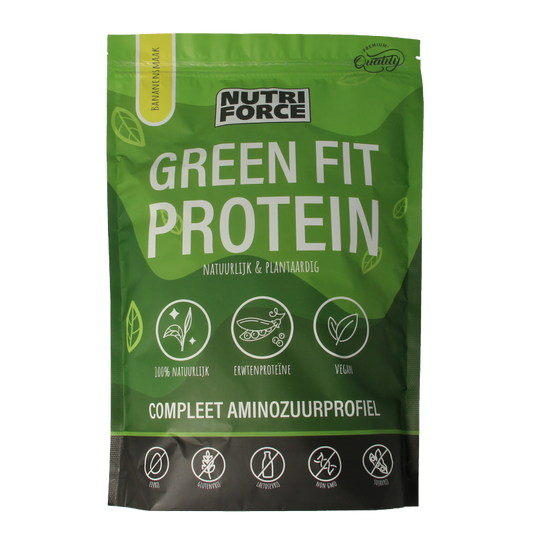 Nutriforce Green fit protein banaan 700 Gram