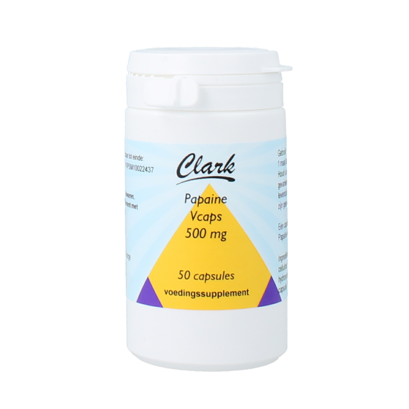 Clark Papaine 500mg 50 Vegetarische capsules
