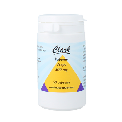 Clark Papaine 500mg 50 Vegetarische capsules