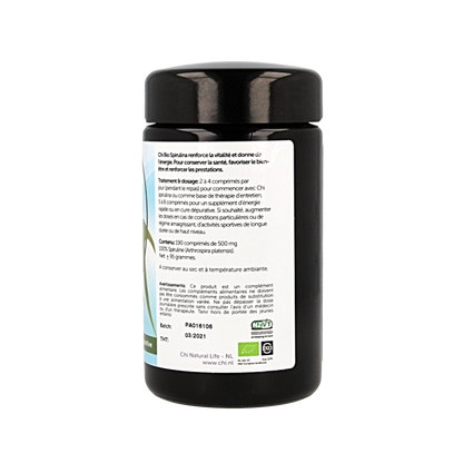 Chi Spirulina 500mg tabletten bio 190 Tabletten