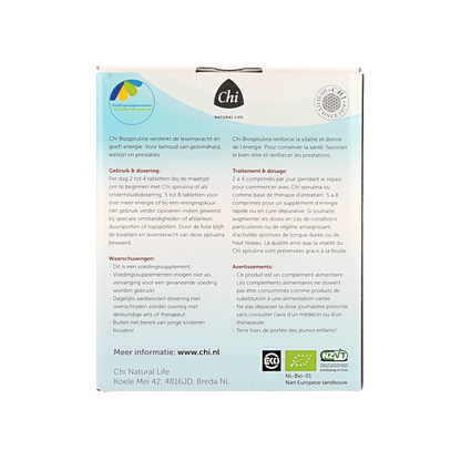 Chi Spirulina navul bio 570 Tabletten