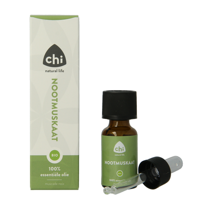 Chi Nootmuskaat olie eko bio 10 Milliliter
