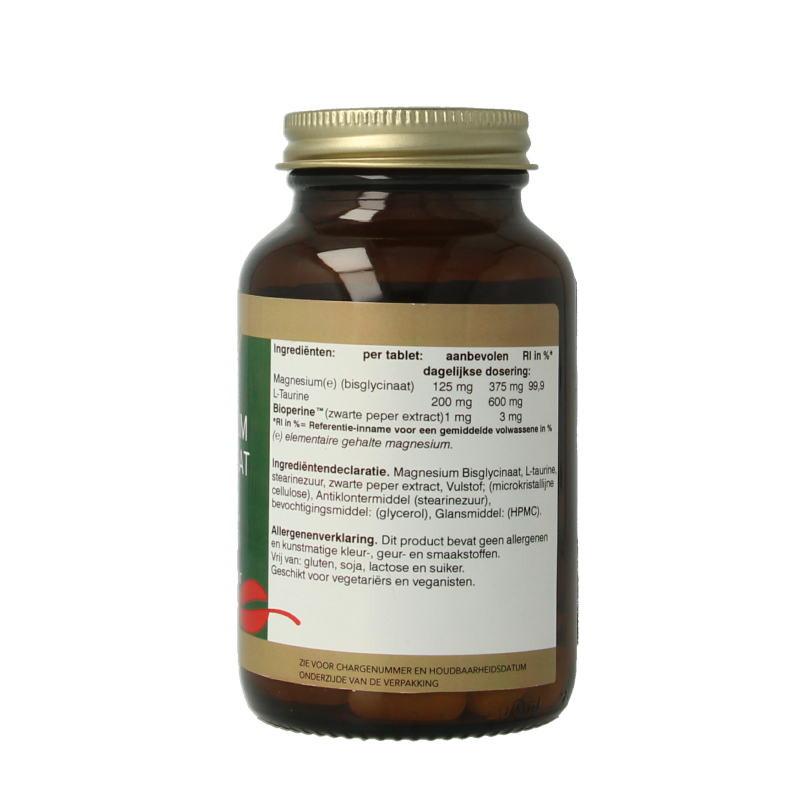 Natupharma Magnesium bisglycinaat 125mg 60 Tabletten