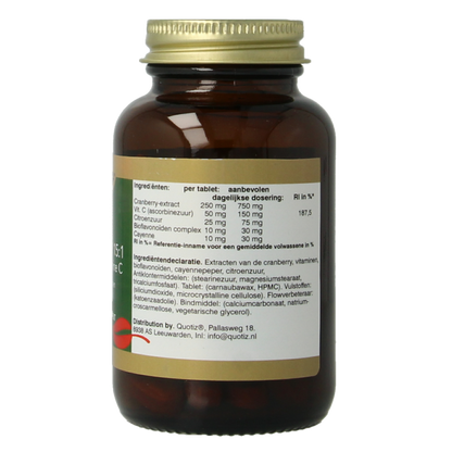 Natupharma Cranberry 15:1 met vitamine C & bioflavonoiden 60 Tabletten