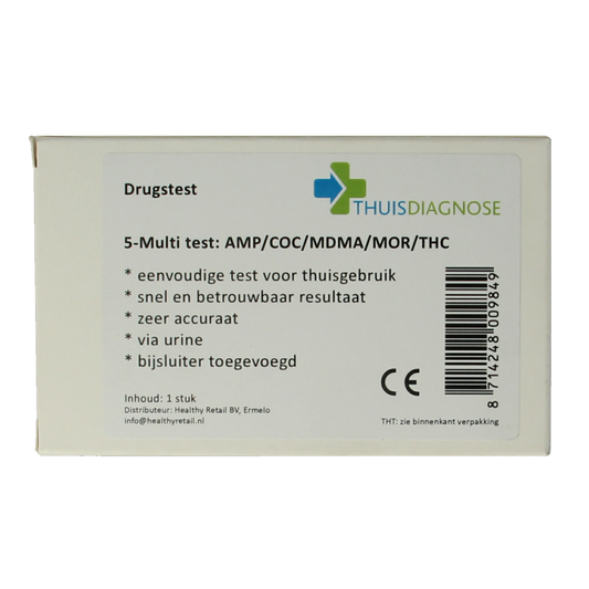 Thuis-diagnose Drugtest urine 5 soorten drugs 1 Stuks