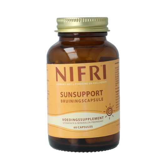 Nifri Bruiningscaps+ L-tyrosine & collageen 60 Capsules