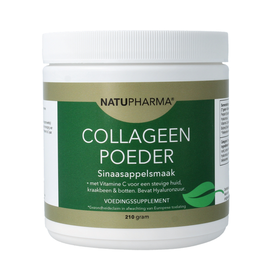 Natupharma Collageen poeder sinaasappelsmaak 210 Gram