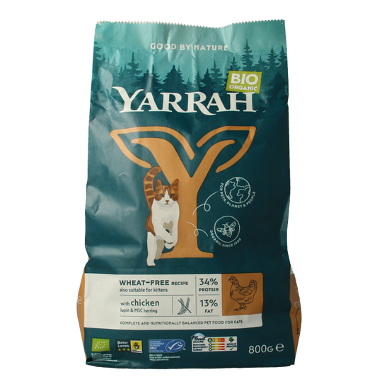 Yarrah Kattenvoer wheat-free bio 800 Gram