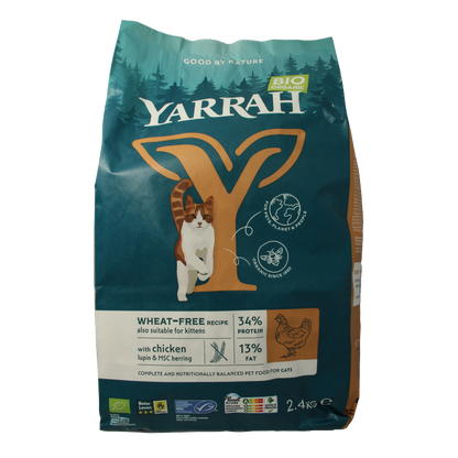 Yarrah Kattenvoer wheat-free bio 2400 Gram