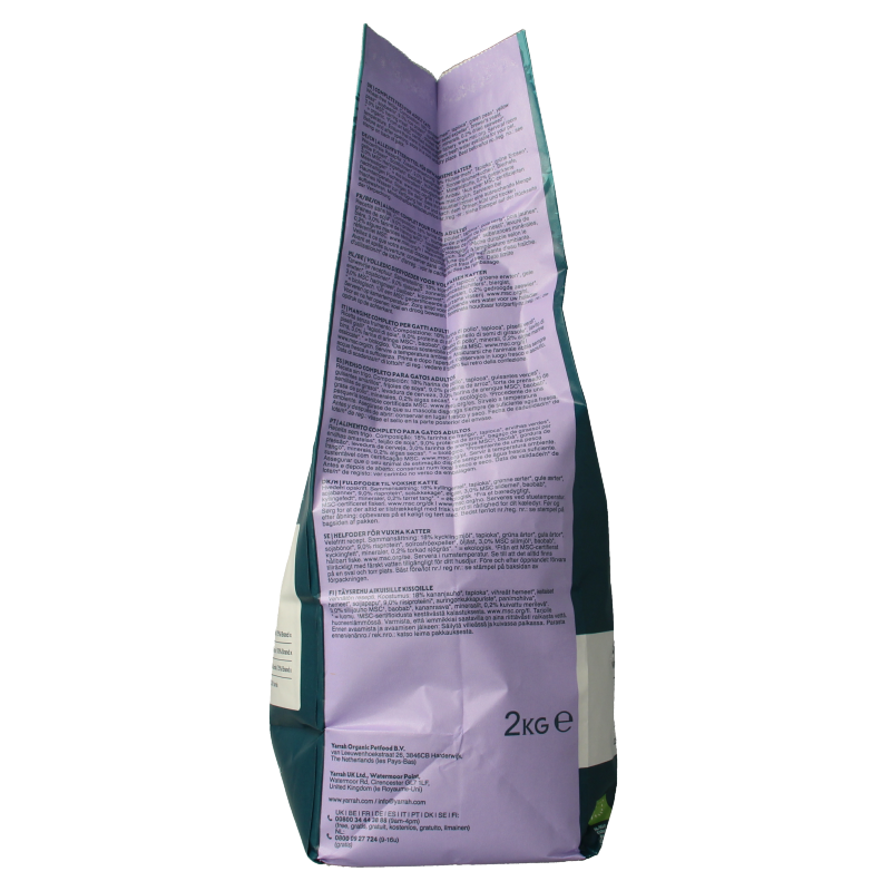 Yarrah Kattenvoer voor gesteriliseerde kat wheat-free bio 2000 Gram