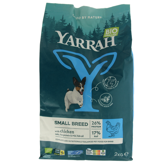 Yarrah Small breed hondenvoer met kip bio MSC 2000.00 Gram