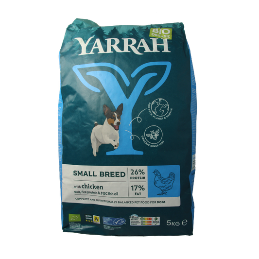 Yarrah Small breed hondenvoer met kip bio MSC 5000 Gram