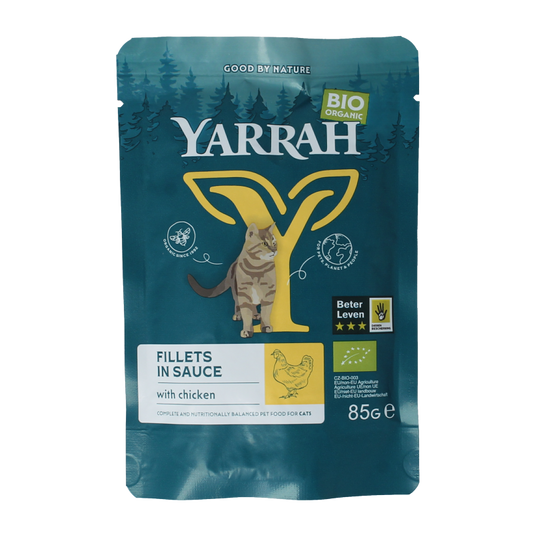 Yarrah Kat filet met kip in saus bio 85 Gram