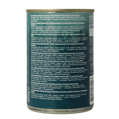 Yarrah Kat kip kalkoen in saus bio 405 Gram
