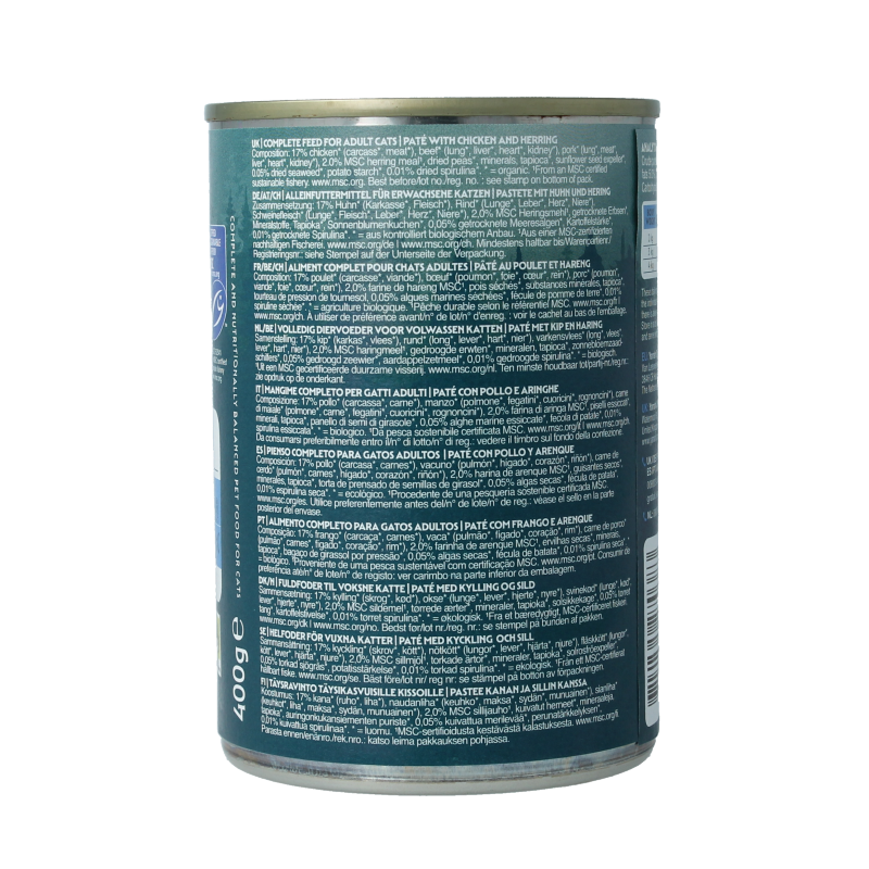 Yarrah Kat pate met vis bio 400 Gram
