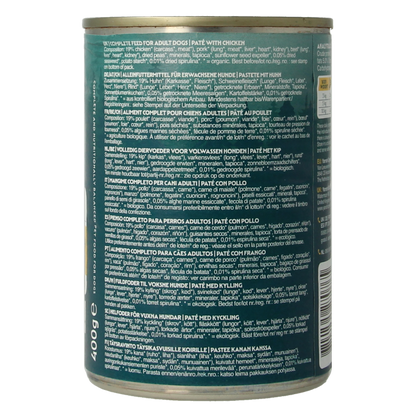 Yarrah Hond pate met kip bio 400 Gram