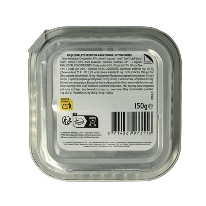 Yarrah Hondenvoer pate met kip bio 150 Gram