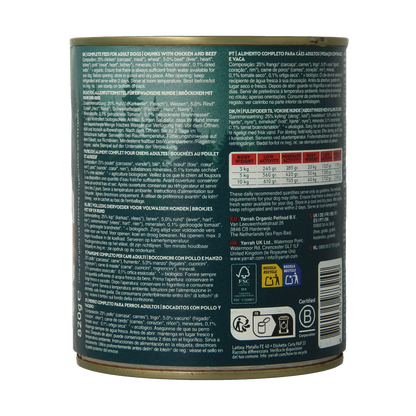 Yarrah Hond brok rund & kip in saus bio 820.00 Gram