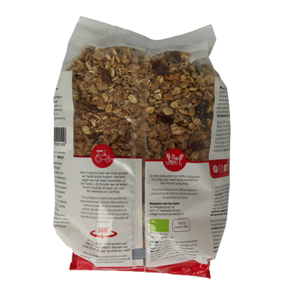 De Halm Krokante muesli rozijn bio 500 Gram