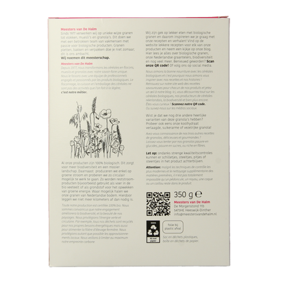 De Halm Granola eiwitrijk bio 350 Gram