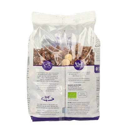 De Halm Granola choco/hazelnoot bio 450 Gram