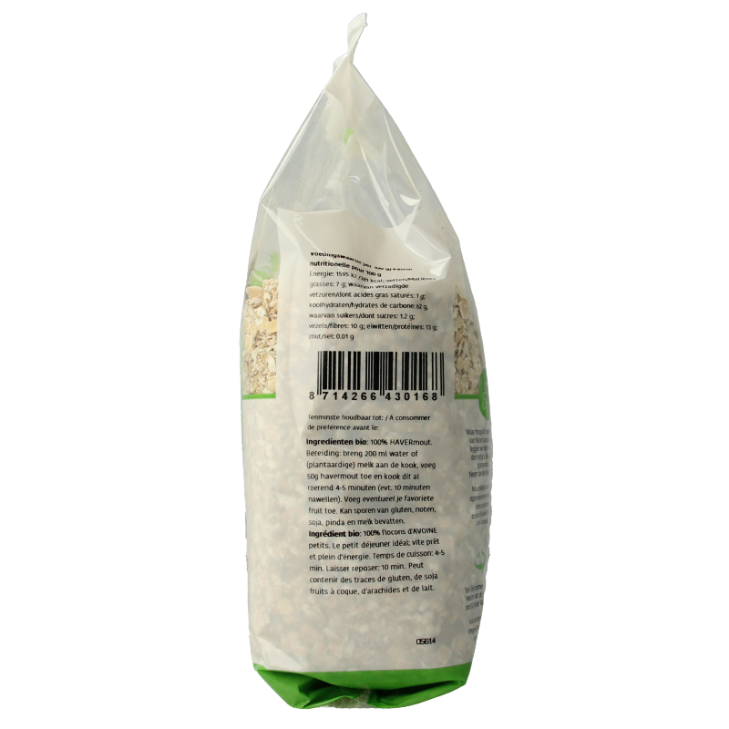 De Halm Havermout bio 500 Gram