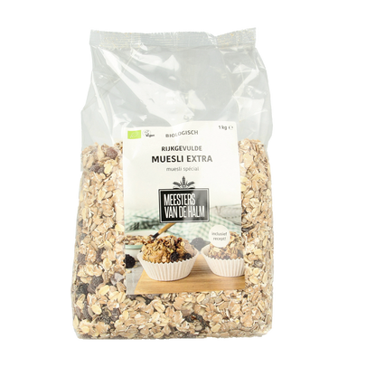 De Halm Muesli extra bio 1.00 Kilogram